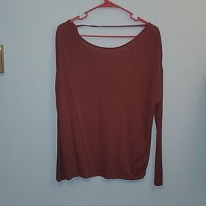 Old Navy Maroon Long Sleeve Top